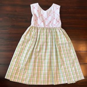 Marco & Lizzy Pink, White, Green Girls’ Dress